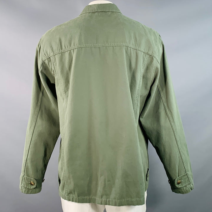 ARMOR-LUX Size XXL Sage Green Cotton Chore Coat