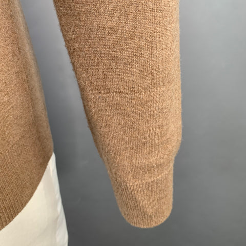 MAISON MARTIN MARGIELA 2012 Size L Camel Cashmere V-Neck Pullover