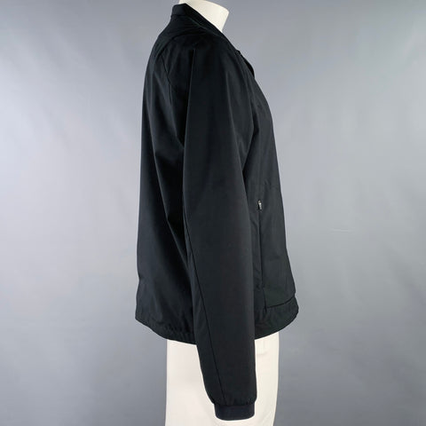 VOLLEBAK Veste zippée en laine mélangée noire Taille L
