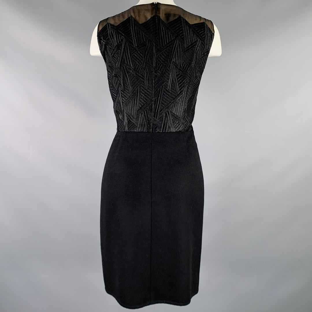 AKRIS Size 8 Black Silk Cashmere Sleeveless Below Knee Dress – Sui Generis  Designer Consignment