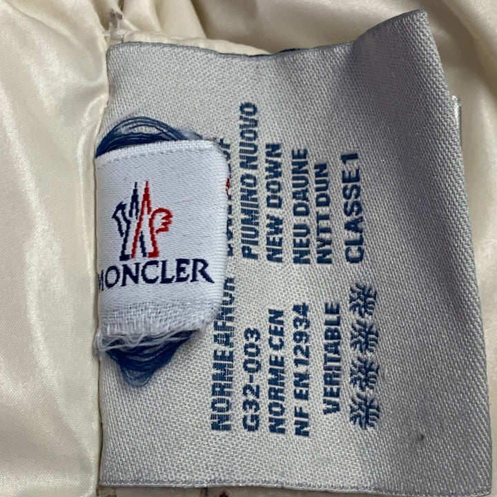 MONCLER Size M Quincy Black Quilted Snaps Jacket