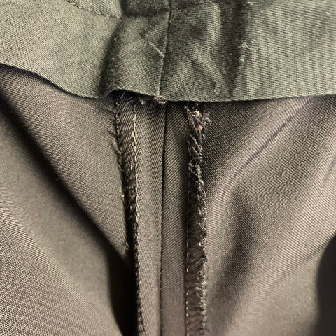 RALPH LAUREN Size 31 Black Wool Twill Side Tabs Straight Dress Pants