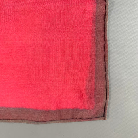 SHERARD Red Grey & White Color Block Scarves