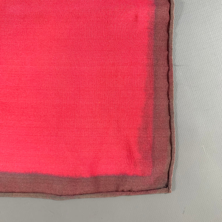SHERARD Red Grey & White Color Block Scarves