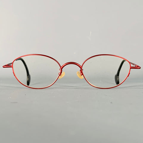 L.A.EYEWORKS Monture de lunettes Maude en métal rouge