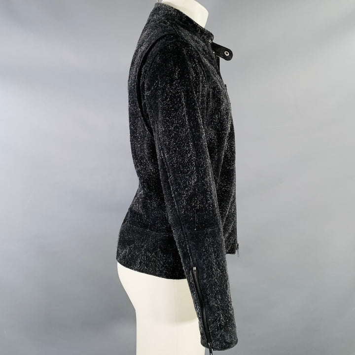 LEVI'S MADE & CRAFTED Size M Black Grey Suede Trucker Jacket