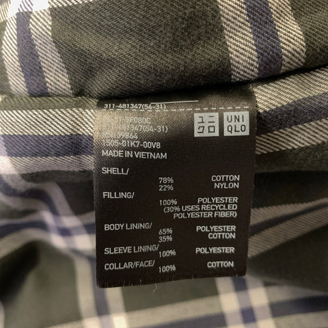JW ANDERSON Size L Navy Cotton &  Nylon Zip Up Coat