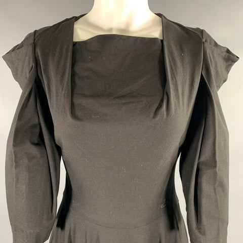 VIVIENNE WESTWOOD Red Label Size 2 Black Long Sleeve Dress