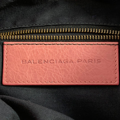BALENCIAGA Le City Pink Rose Leather Tote Handbag