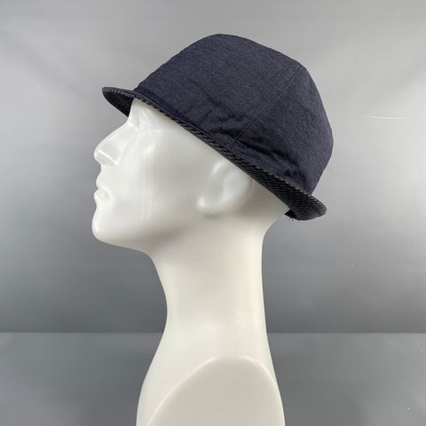 EMPORIO ARMANI Navy Grey Cotton Blend Hats