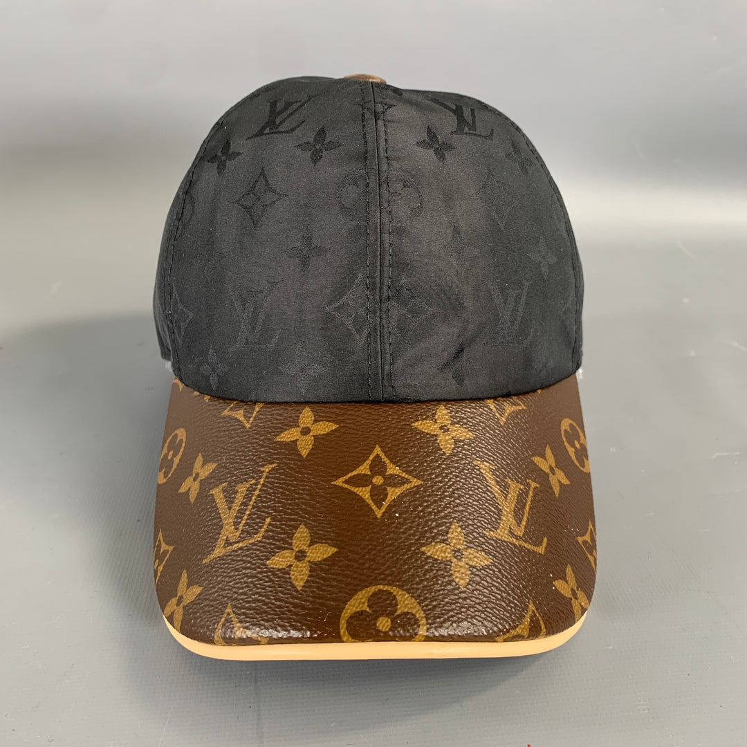 LOUIS VUITTON M76528 Logo Lambskin Silk Blend Hat