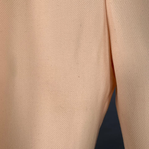 WALTER VAN BEIRENDONCK Size 34 Beige Pink Twill Wool Pleated Dress Pants