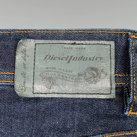 DIESEL Size 30 Troxer Blue Contrast Stitch Cotton Blend Skinny Jeans
