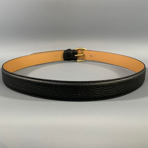 MORJAS Size 33 Black Pebble Grain Leather Belt