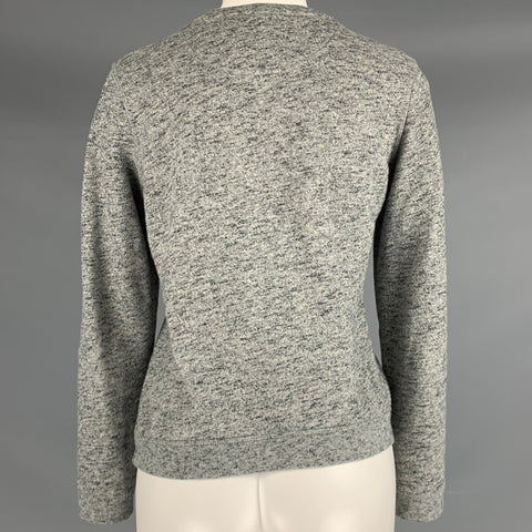 KENZO Size S Grey Blue Tiger Logo Embroidery Crew Neck Sweatshirt