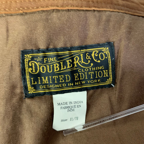 RRL by RALPH LAUREN Size XL Brown Embroidered Suede Western Jacket