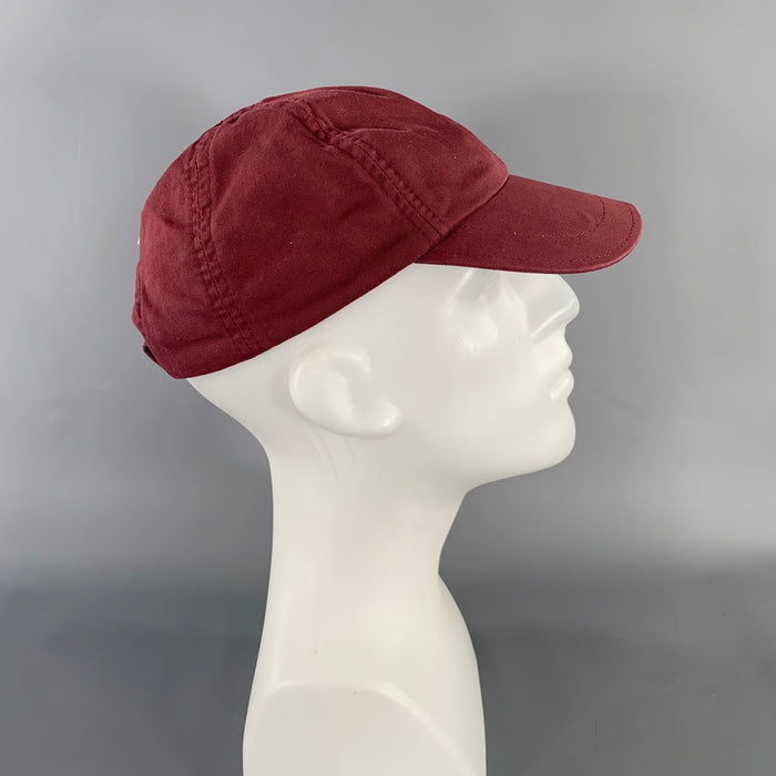 BRUNELLO CUCINELLI Size M Burgundy Cotton Hats