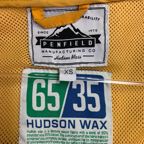 PENFIELD Size XS Yellow Polyester Blend Hooded Windbreaker Jacket