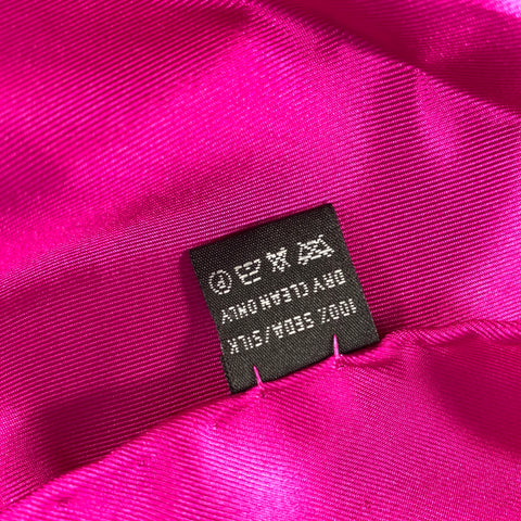 NO BRAND Pink Shimmer Silk Pocket Square