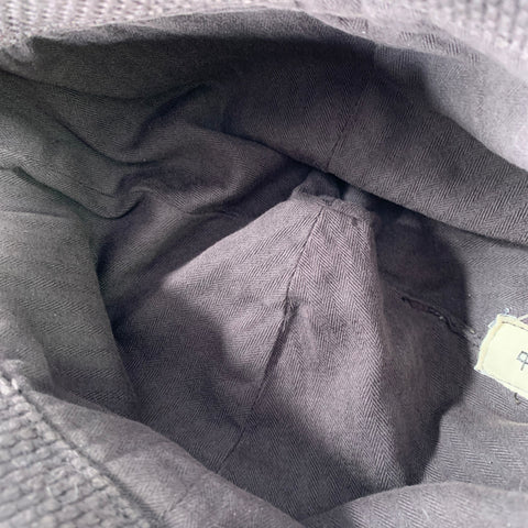 PROSPECTIVE FLOW -Suna Cap- Grey Charcoal Sashiko Cotton Hat