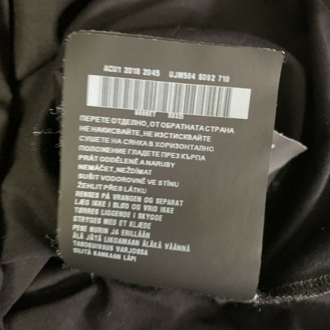 PRADA Size L Black Patch Cotton Crew-Neck T-shirt