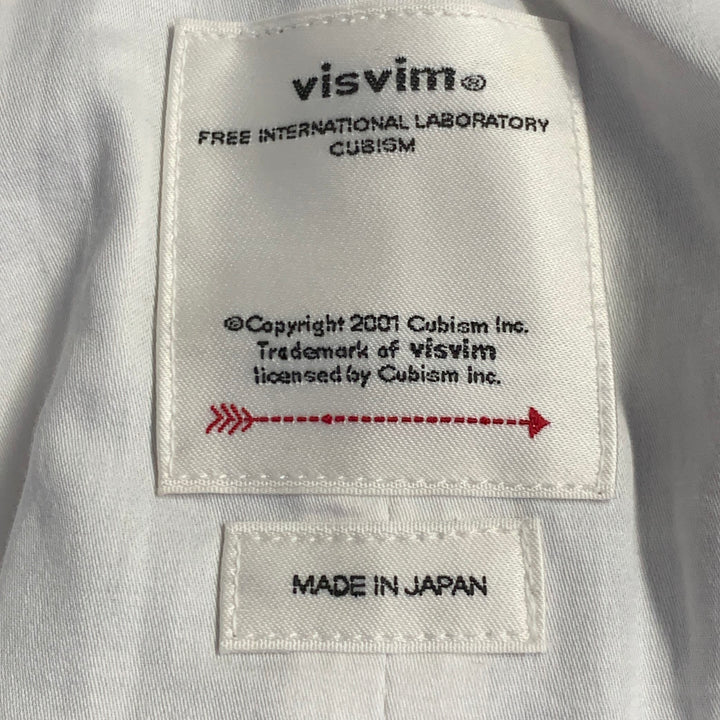 VISVIM Size L Dalton Slacks Grey Wool Linen Tapered Zip Fly Dress Pants