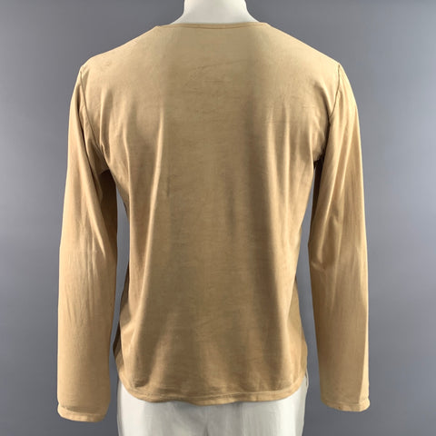 J.LINDEBERG Size L Camel Polyester Blend V Neck Pullover