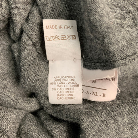 BRUNELLO CUCINELLI Taille 44 Pull boutonné en laine et cachemire gris