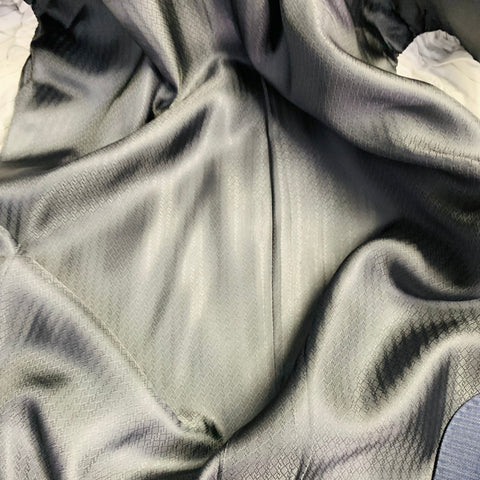 CANALI Size 42 Blue Grey Stripe Wool Single Breasted Notch Lapel Suit