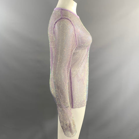 ESSENTIEL ANTWERP Size L Lavender Polyester &  Spandex Pullover