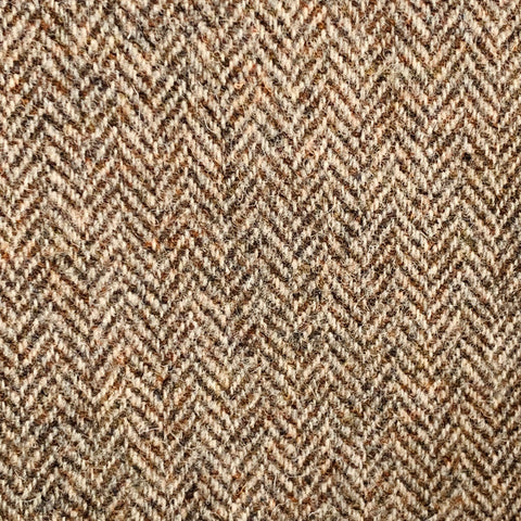 O'CONNELL'S Size 42 Long Brown Beige Herringbone Wool Sport Coat