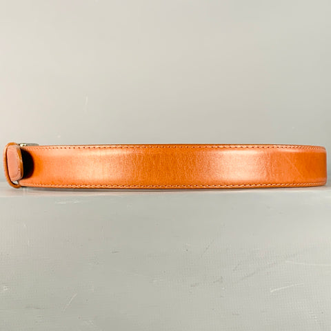 ALDEN Size 32 Brown Silver Leather Belt