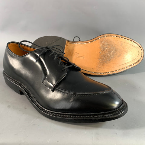 ALLEN EDMONDS Size 7.5 Black Leather Lace Up Shoes