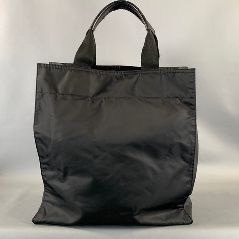 GIVENCHY Black White Skull Nylon Tote Handbag