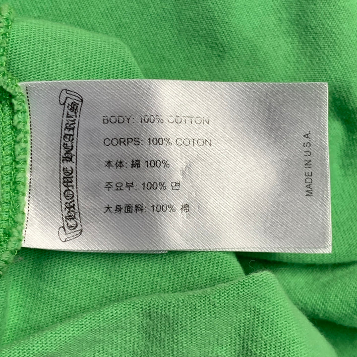 CHROME HEARTS Size S Sex Records Green Graphic Cotton Long Sleeve T-shirt