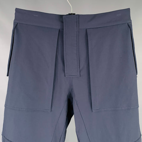 BOTTEGA VENETA Pre-Fall 2019 Size 32 Navy Polyamide Blend Casual Pants