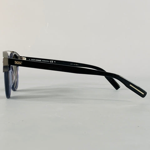 DIOR HOMME Navy Silver Acetate Aviator Sunglasses