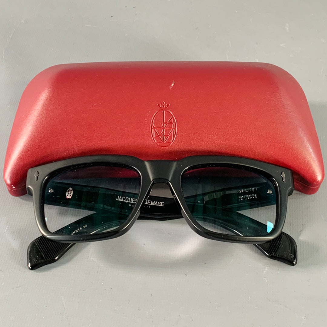 JACQUES MARIE MAGE Torino Black Matte Acetate Eyewear Frames