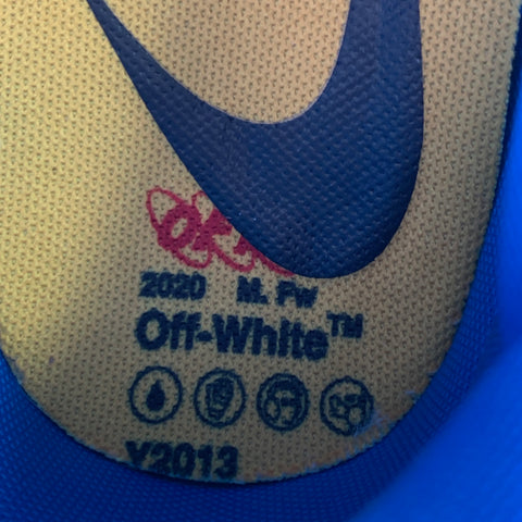 OFF-WHITE x NIKE 2020 Size 12.5 Vapor Street Yellow Black Color Block Lace-Up Sneakers