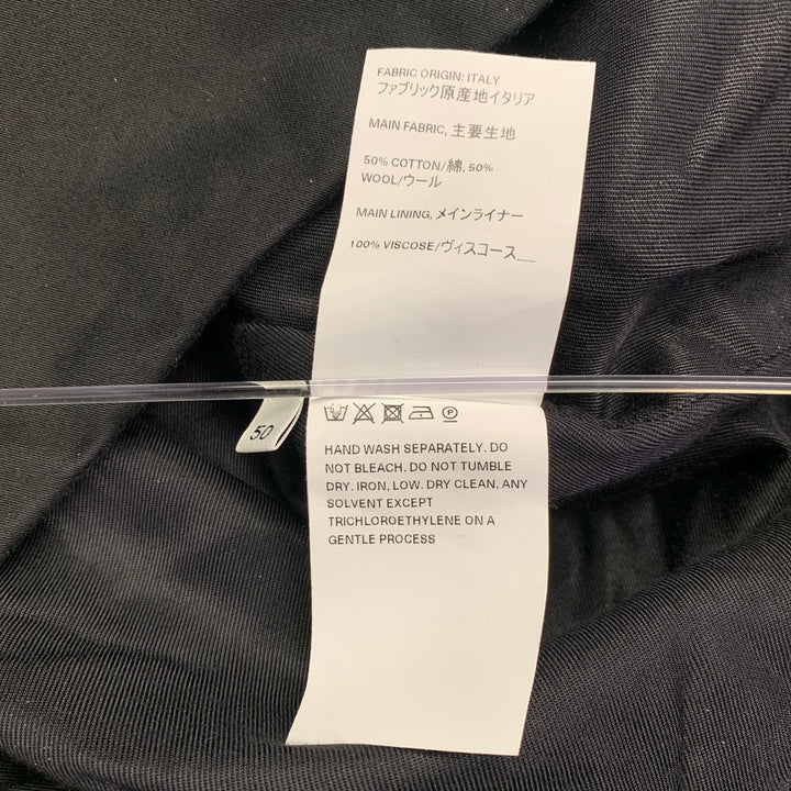 OUR LEGACY Size M Black Mixed Fabrics Cotton Wool V-Neck Manta Cardigan