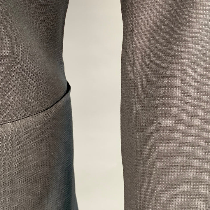 THE KOOPLES Size 38 Black Wool Woven Peak Lapel Tuxedo