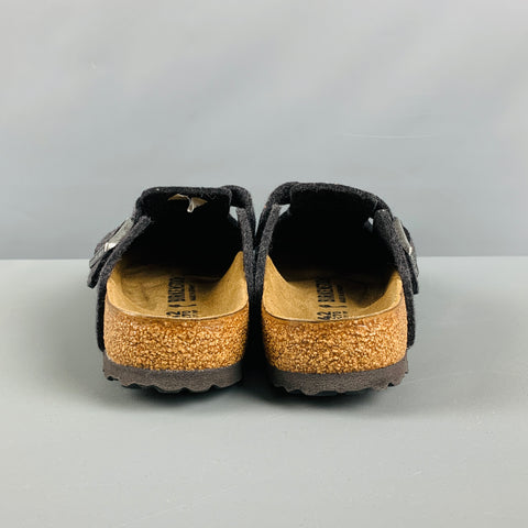BIRKENSTOCK Size 9 Grey Felt Slip On Loafers
