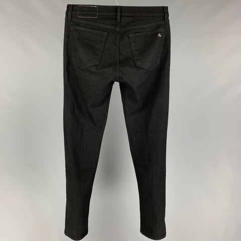 RAG &amp; BONE Taille 31 Jean slim en polyuréthane et coton noir avec braguette boutonnée