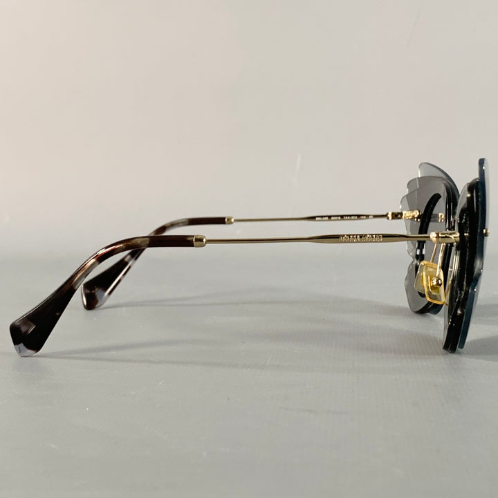 MIU MIU Grey Charcoal Butterfly Acetate Sunglasses
