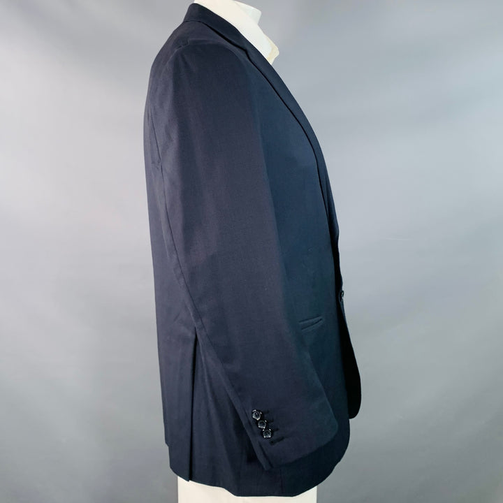 BRIONI Size 44 Regular Navy Wool Twill Notch Lapel Sport Coat