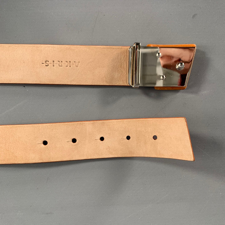 AKRIS Waist Size 36 Tan Leather Belt