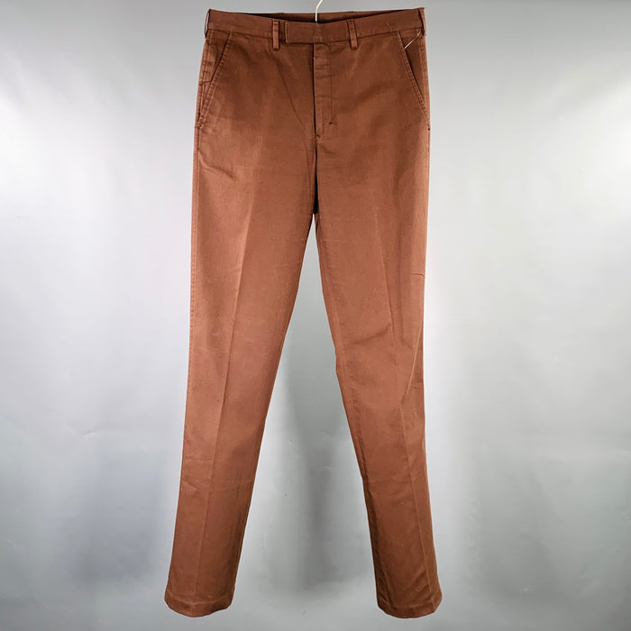 PRADA Size 30 Brown Flat Front Casual Pants