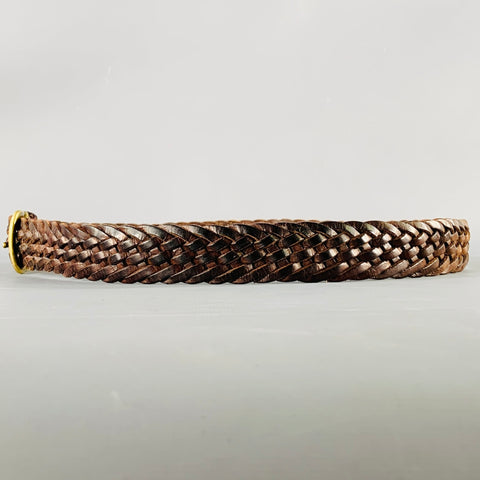 POLO by RALPH LAUREN Size 36 Brown Woven Leather Belt