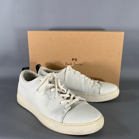 PS by PAUL SMITH Size 10 White M2S LEE01 ACLE Leather Sneakers