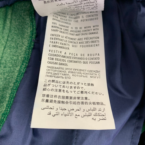 GUCCI 2019 Size S Green Blue Monogram Silk Joggers Casual Pants